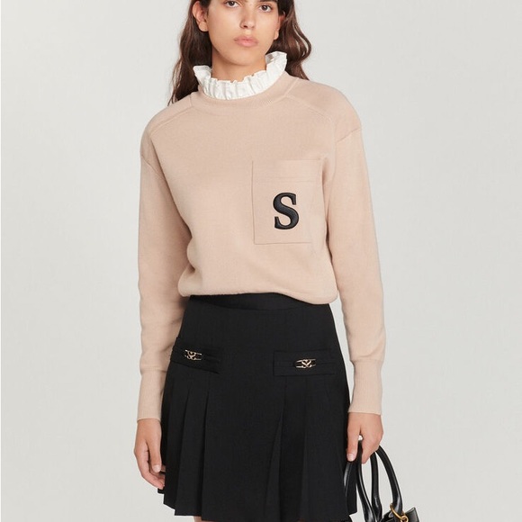 Sandro pleated mini skirt - Picture 6 of 9